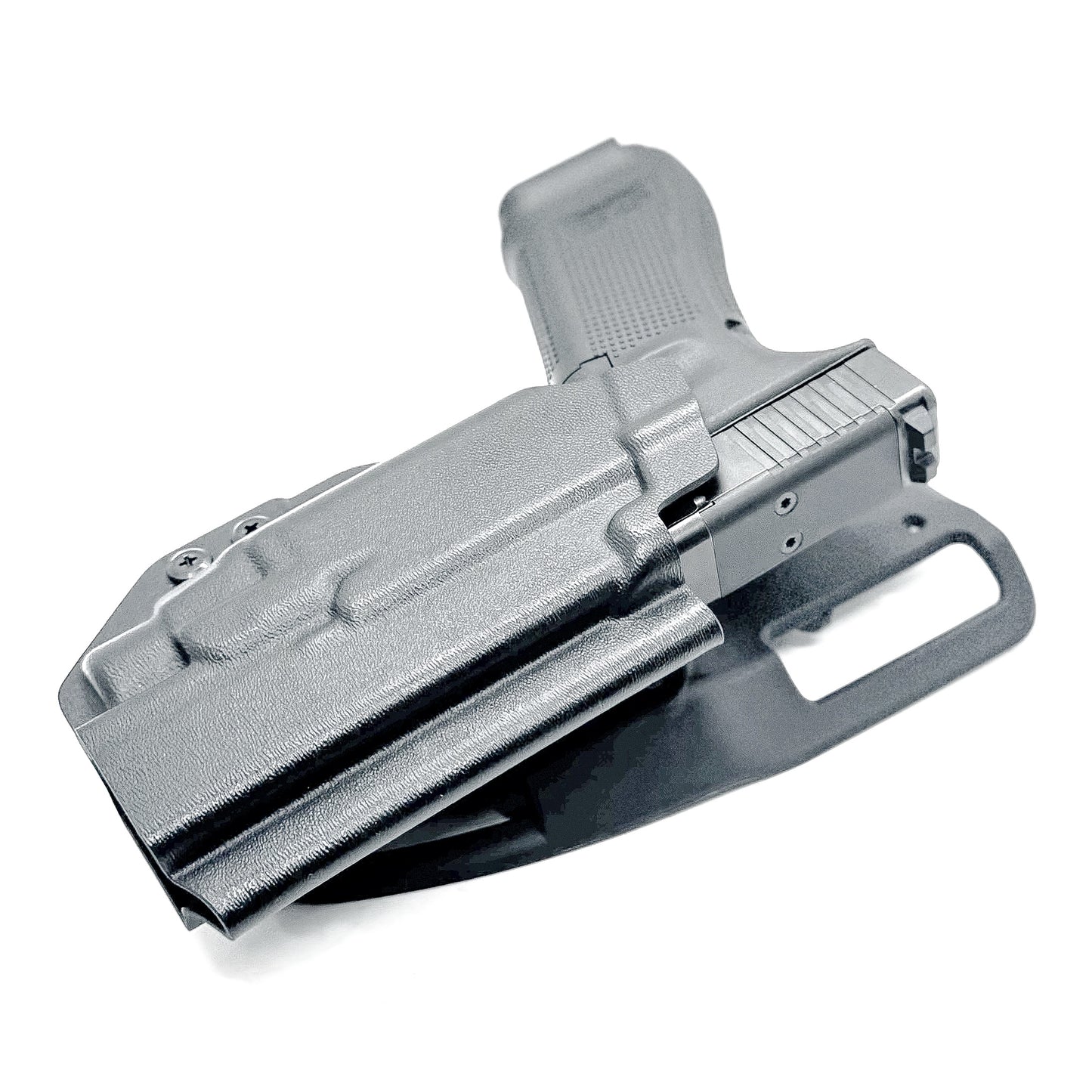 Glock 17 with TLR-7 X or TLR-7 HL-X Black Duty and Competition Holster with duty drop.