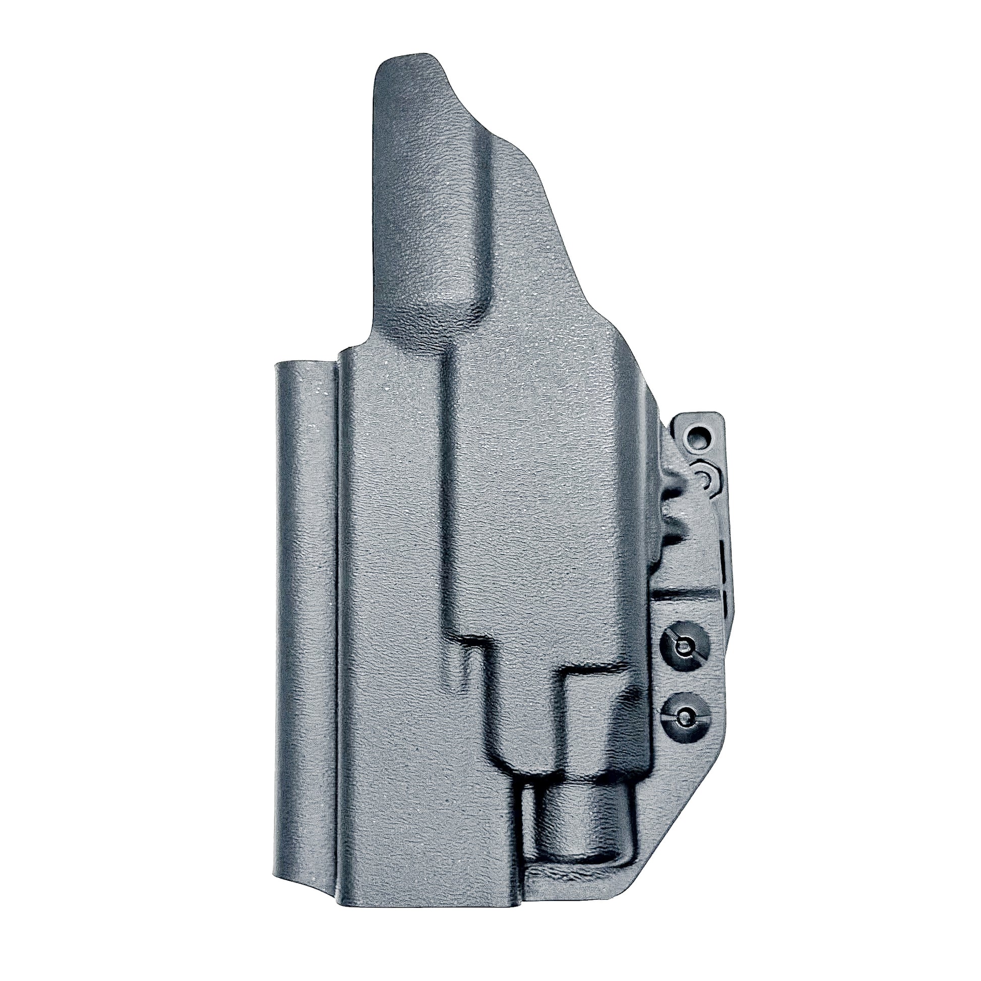 Black IWB Holster for Glock 17 & TLR-7 X or TLR-7 HL-X light with Monoblock and Modwing.