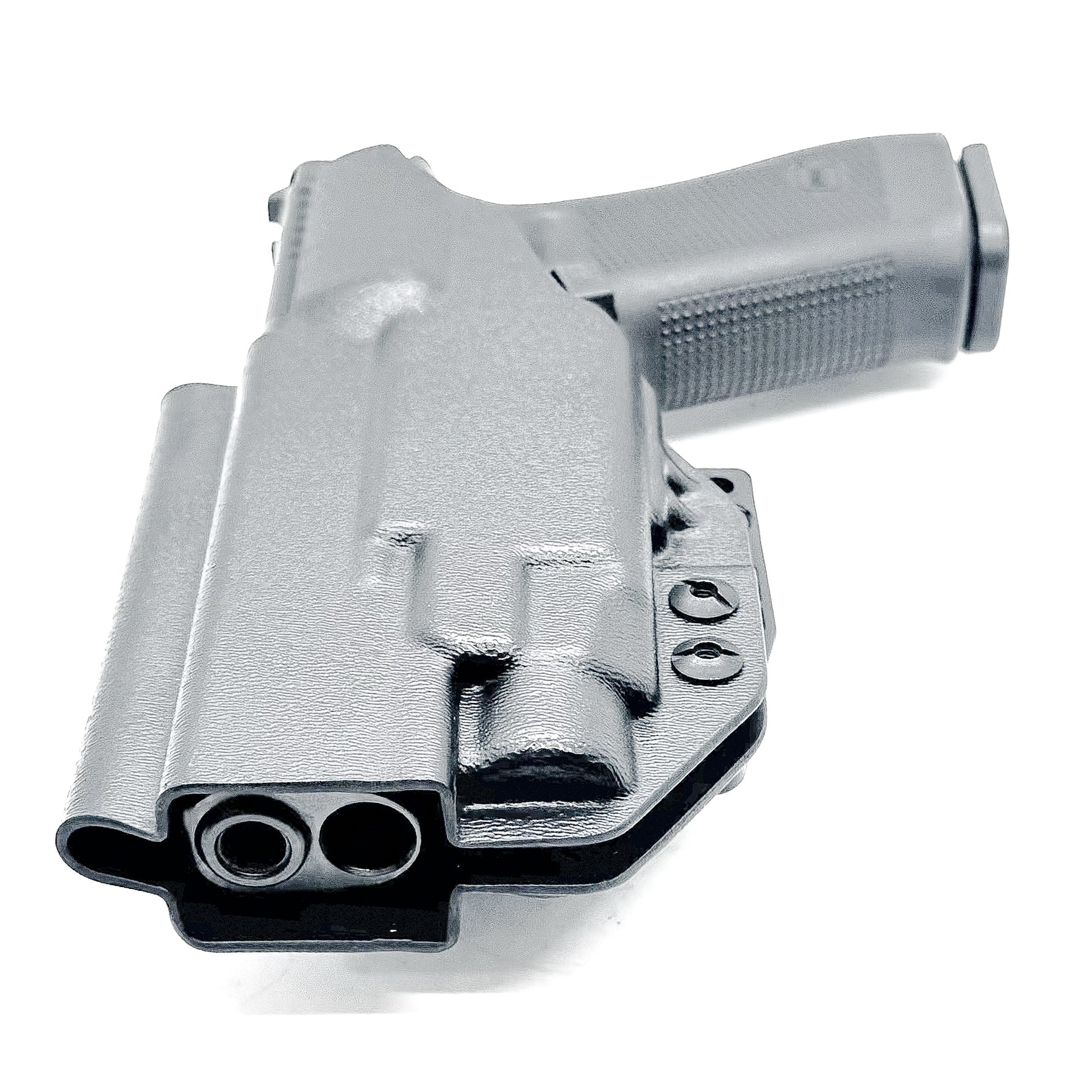 Black IWB Holster for Glock 17 & TLR-7 X or TLR-7 HL-X light with Monoblock and Modwing.