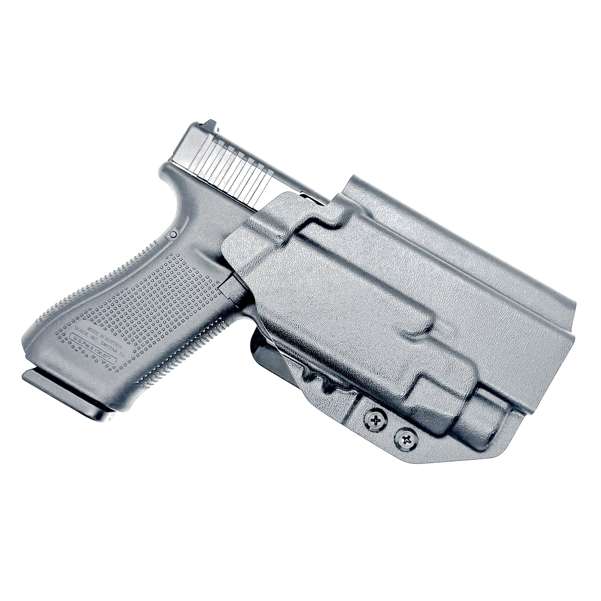 Black OWB Holster for Glock 17 & TLR-7 X or TLR-7 HL-X light with 4BROS 1.5" Slide