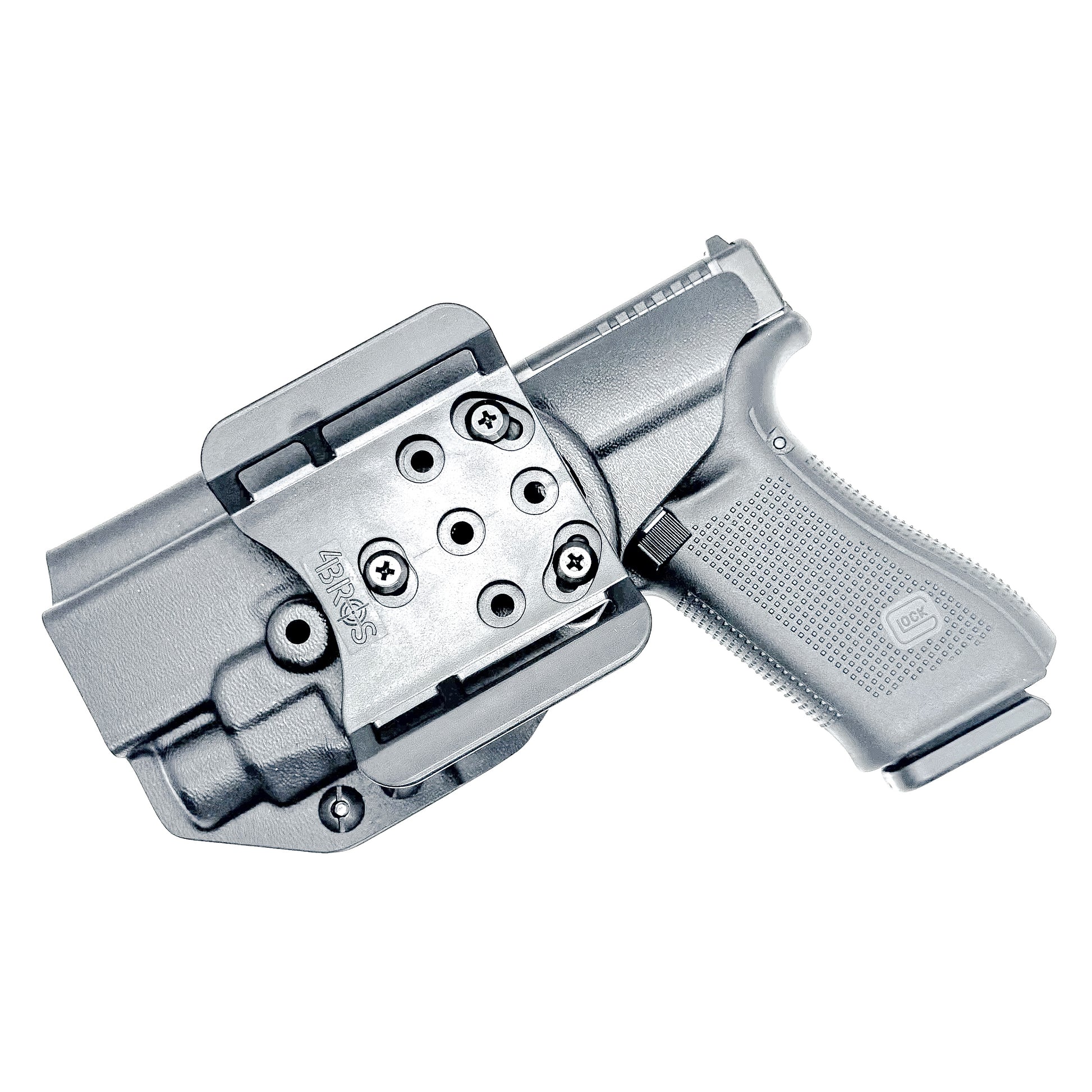 Black OWB Holster for Glock 17 & TLR-7 X or TLR-7 HL-X light with 4BROS 1.5" Slide