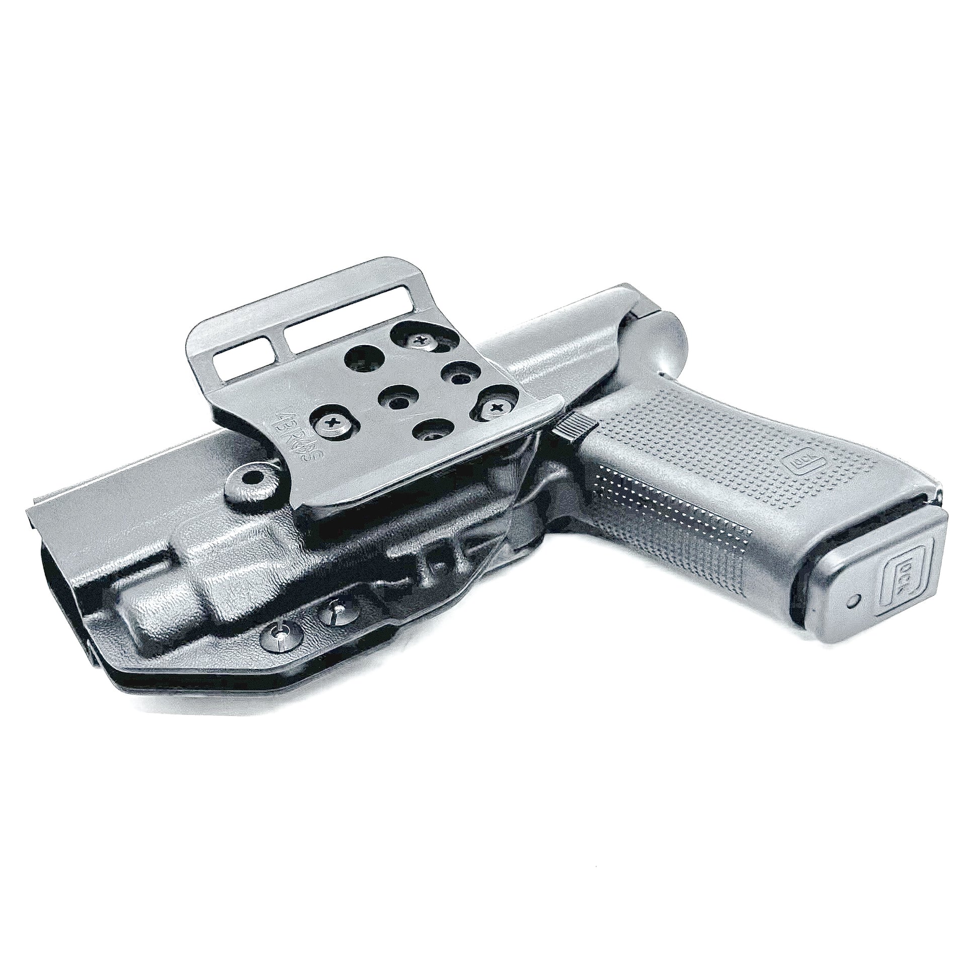 Black OWB Holster for Glock 17 & TLR-7 X or TLR-7 HL-X light with 4BROS 1.5" Slide