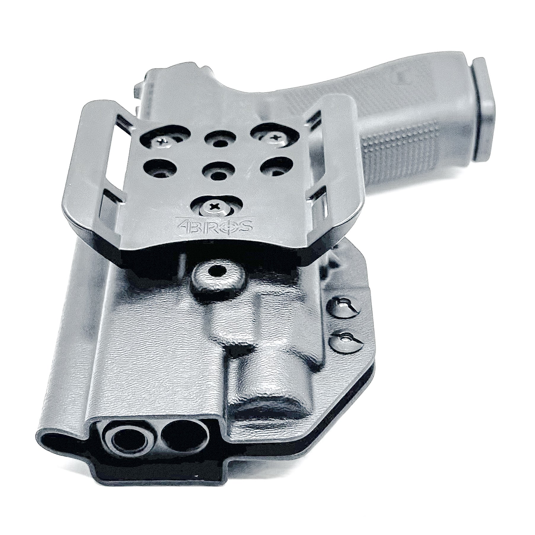 Black OWB Holster for Glock 17 & TLR-7 X or TLR-7 HL-X light with 4BROS 1.5" Slide