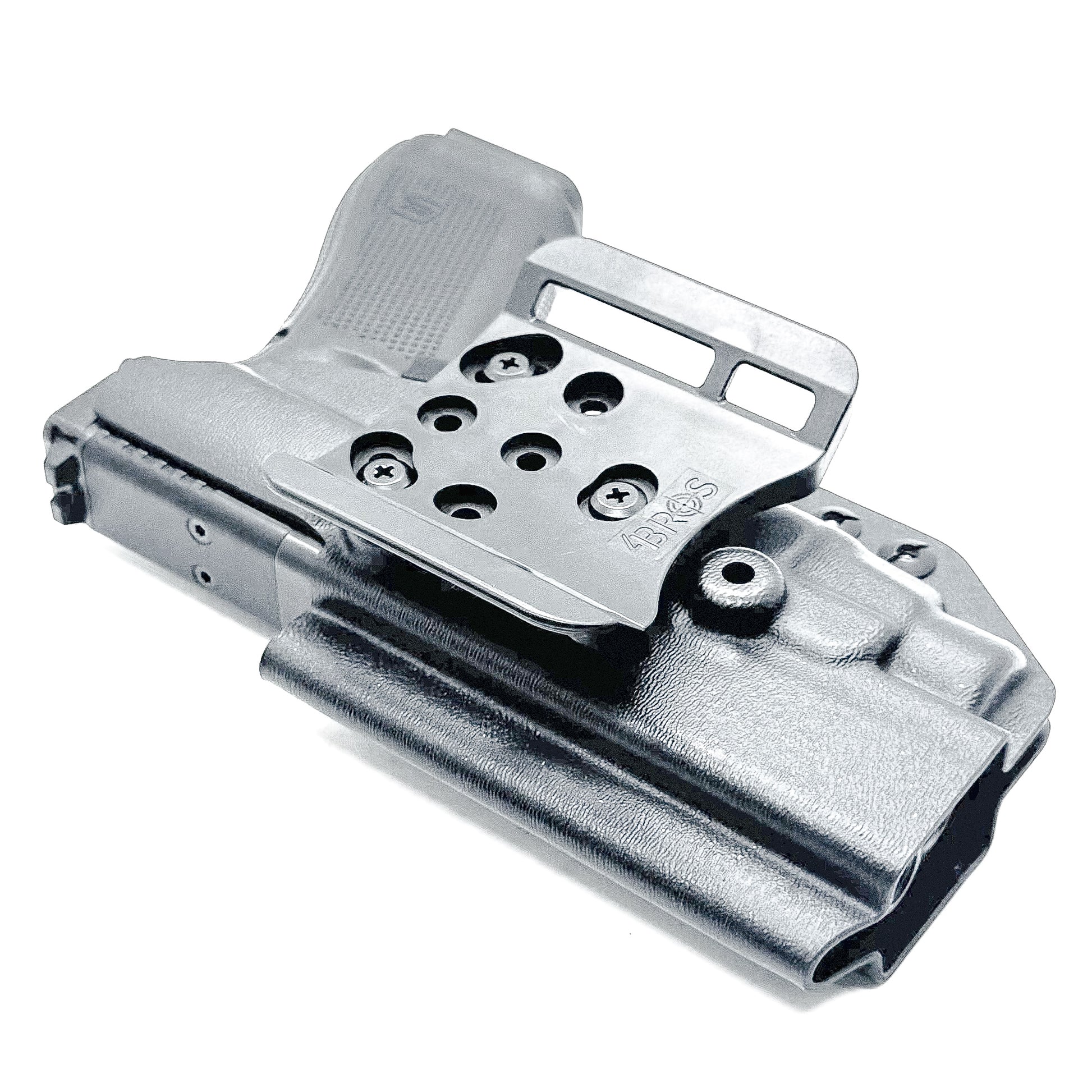 Black OWB Holster for Glock 17 & TLR-7 X or TLR-7 HL-X light with 4BROS 1.5" Slide