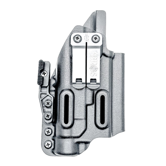 For the best IWB Kydex Inside Waistband for the Glock 19, 19X, and 45 Gen 5 pistols & Streamlight TLR-1 HL weapon-mounted light shop Four Brothers Holsters.