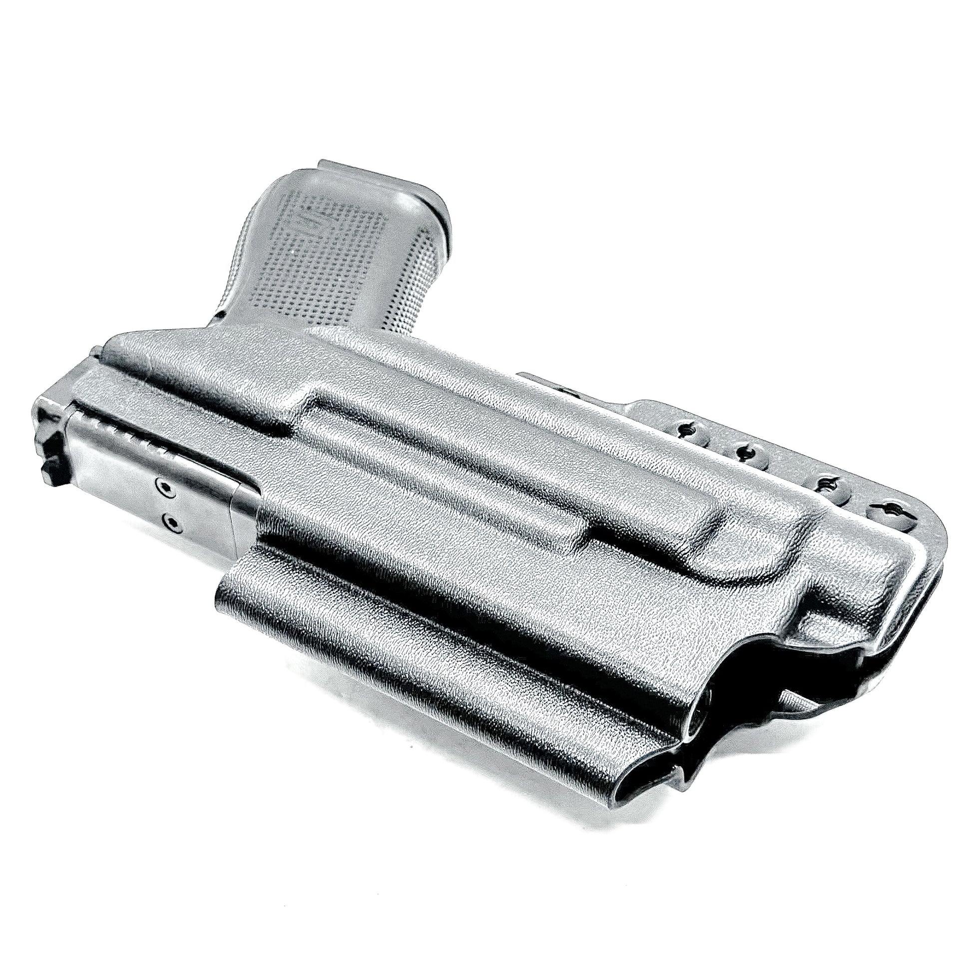 For the best IWB Kydex Inside Waistband for the Glock 19, 19X, and 45 Gen 5 pistols & Streamlight TLR-1 HL weapon-mounted light shop Four Brothers Holsters.
