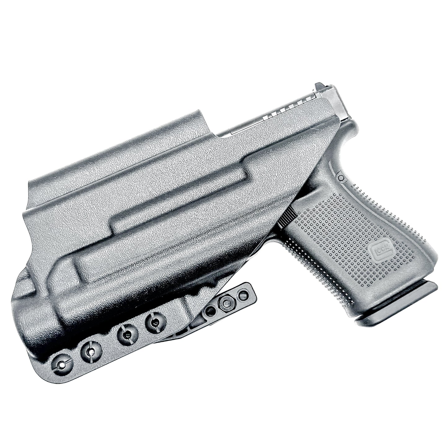 For the best IWB Kydex Inside Waistband for the Glock 19, 19X, and 45 Gen 5 pistols & Streamlight TLR-1 HL weapon-mounted light shop Four Brothers Holsters.