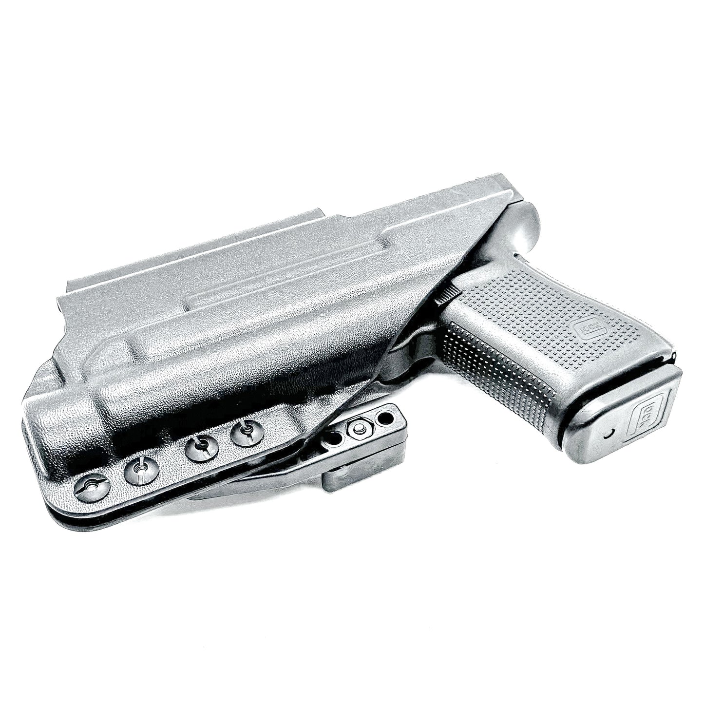 For the best IWB Kydex Inside Waistband for the Glock 19, 19X, and 45 Gen 5 pistols & Streamlight TLR-1 HL weapon-mounted light shop Four Brothers Holsters.