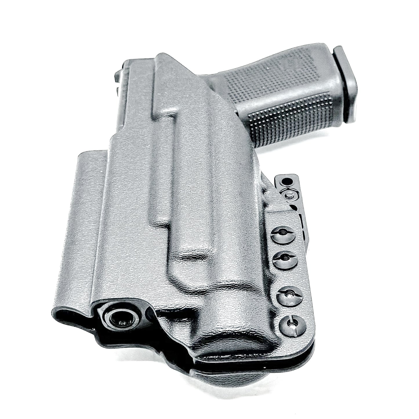 For the best IWB Kydex Inside Waistband for the Glock 19, 19X, and 45 Gen 5 pistols & Streamlight TLR-1 HL weapon-mounted light shop Four Brothers Holsters.