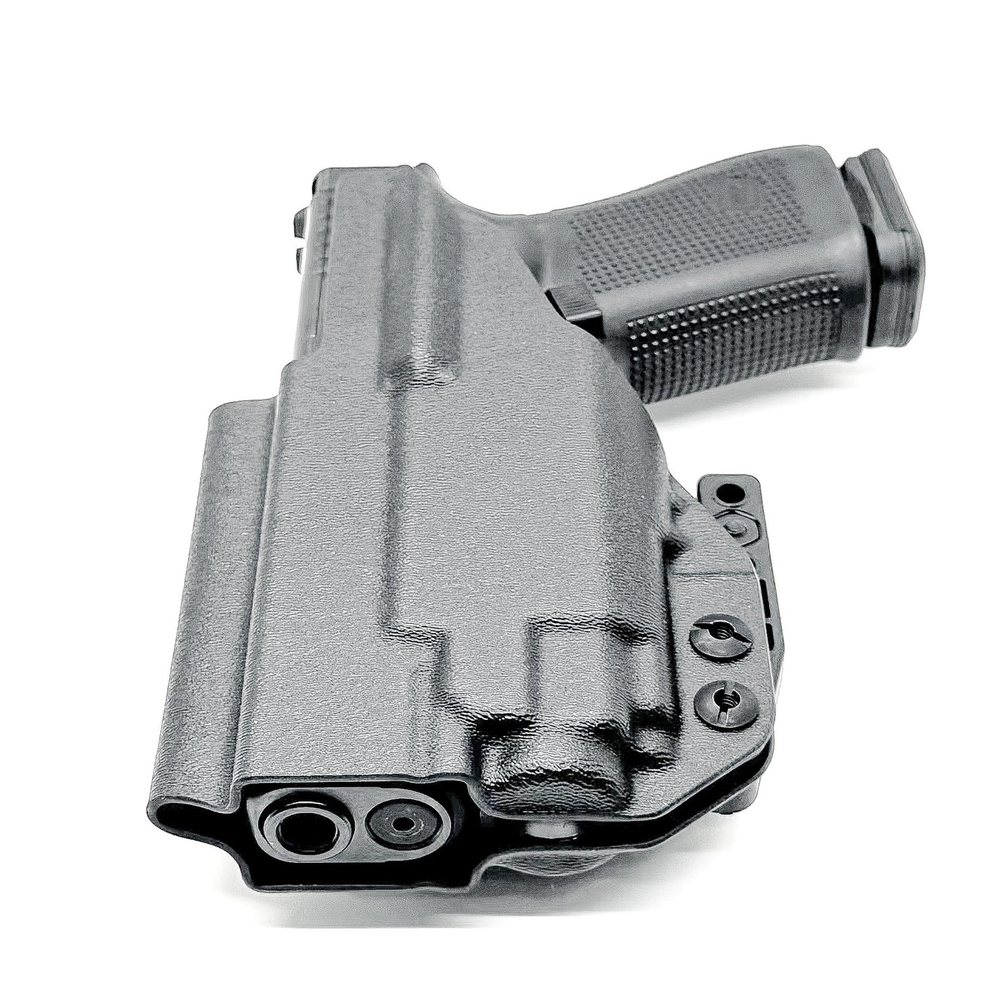 For the best Inside Waistband Kydex Holster for the Glock 19 & Streamlight TLR-8 A, shop Four Brothers Holsters. 4BROS IWB Holsters are made in the USA!