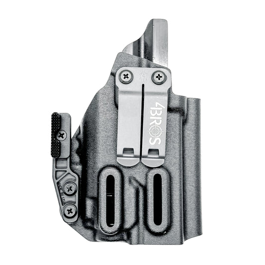 For the best Inside Waistband Kydex Holster for the Glock 19 & Streamlight TLR-8 A, shop Four Brothers Holsters. 4BROS IWB Holsters are made in the USA!