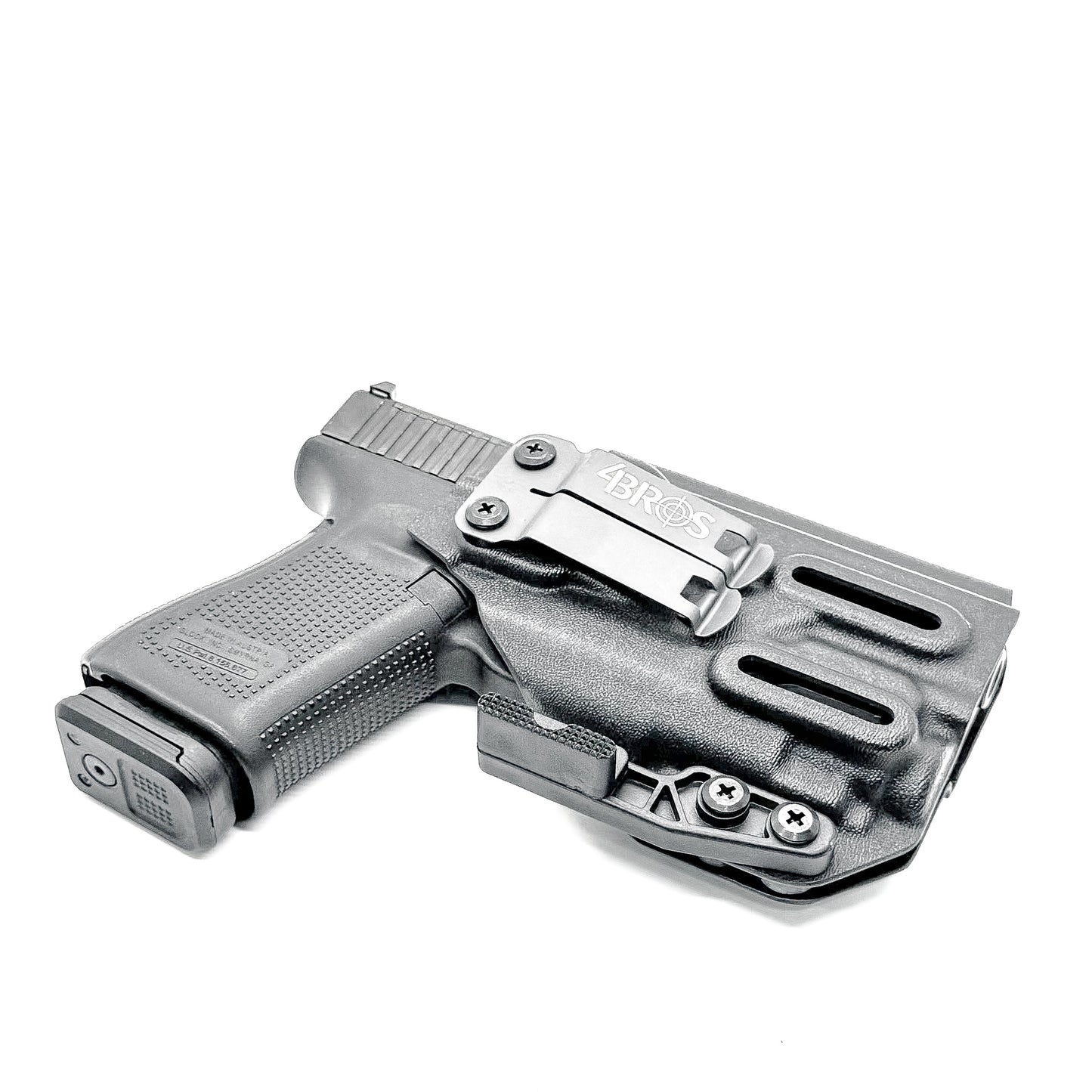 For the best Inside Waistband Kydex Holster for the Glock 19 & Streamlight TLR-8 A, shop Four Brothers Holsters. 4BROS IWB Holsters are made in the USA!