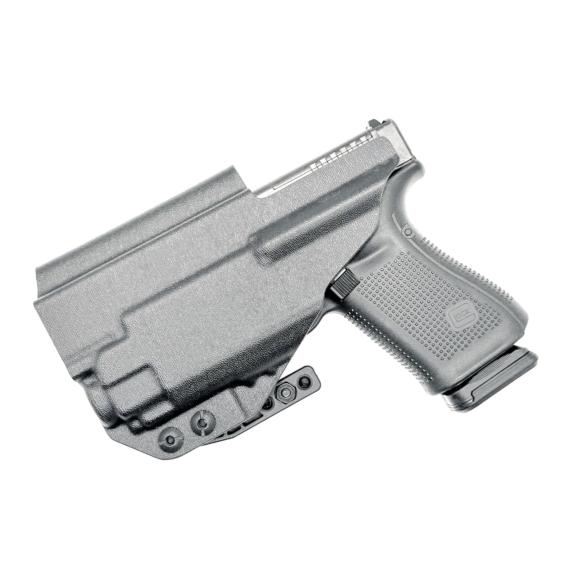 For the best Inside Waistband Kydex Holster for the Glock 19 & Streamlight TLR-8 A, shop Four Brothers Holsters. 4BROS IWB Holsters are made in the USA!