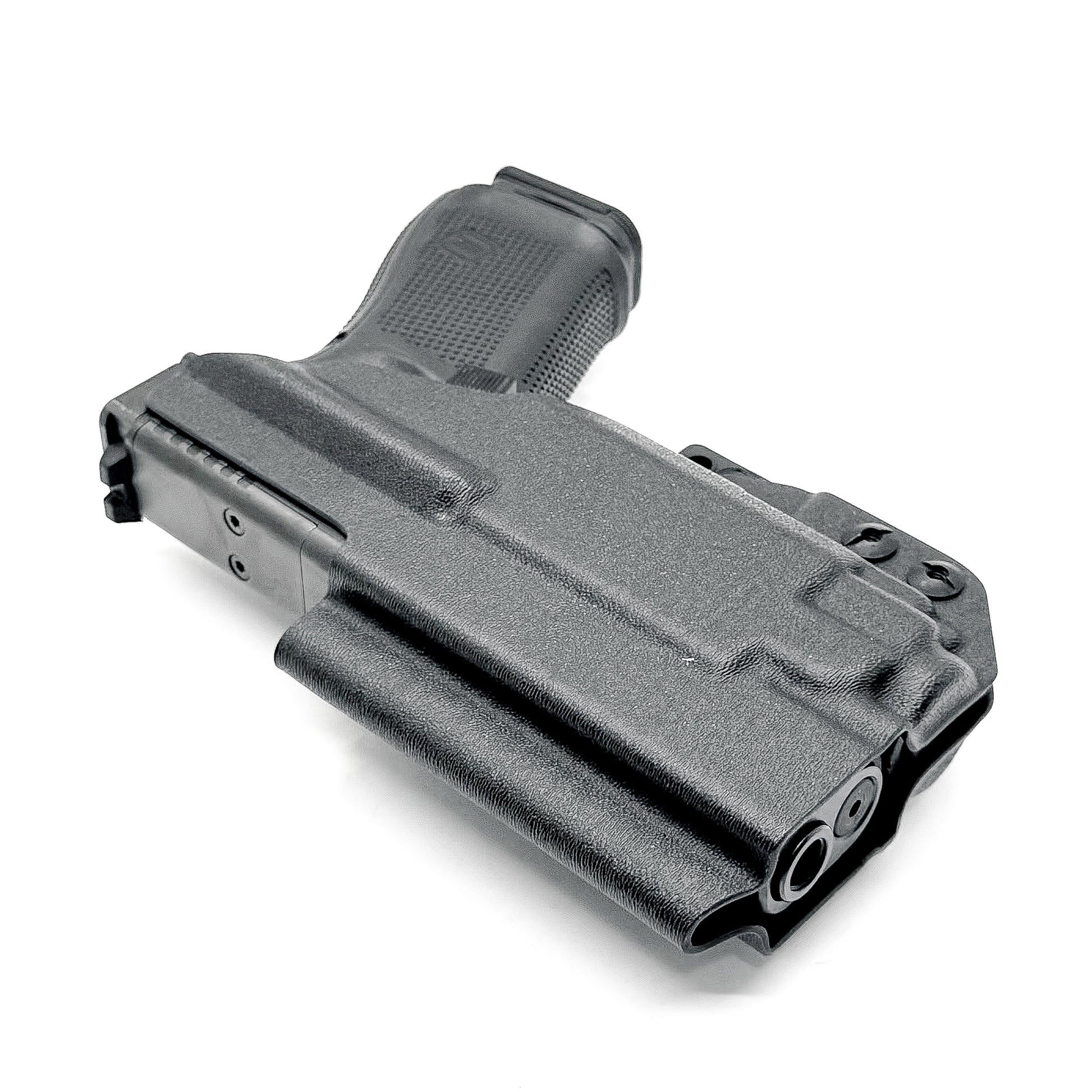 For the best Inside Waistband Kydex Holster for the Glock 19 & Streamlight TLR-8 A, shop Four Brothers Holsters. 4BROS IWB Holsters are made in the USA!