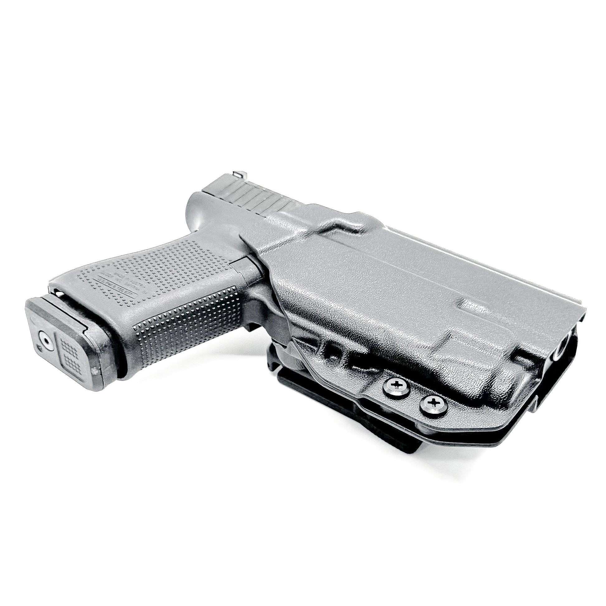 For the best Outside Waistband OWB Holster for the Glock Gen 5 with the 19-length slide & Streamlight TLR-7 X or TLR-7 A, shop Four Brothers 4BROS holsters.