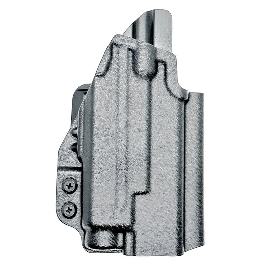 Black Glock 19 and Nightstick TCM-10 or TCM-15 OWB holster from Four Brothers