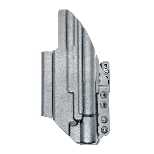 Black Inside Waistband IWB holster for the Glock 19 and Surefire X300. Shown with DCC Monoblock and a modwing.