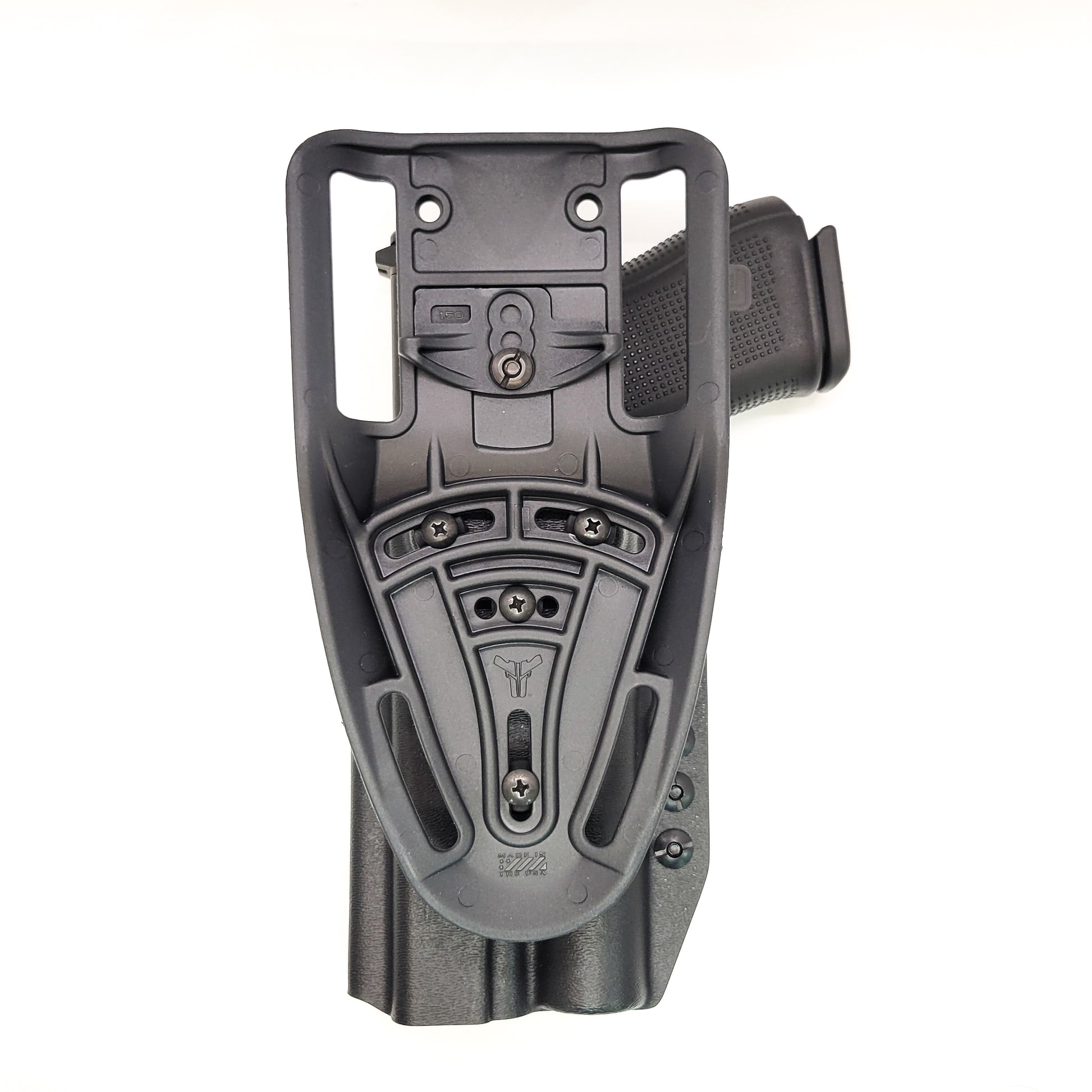 For the best, Outside Waistband OWB Glock 34, 17, or 19 Gen 5 pistol & Surefire X300U-A or B Duty & Competition Kydex Holster, shop Four Brothers Holsters.