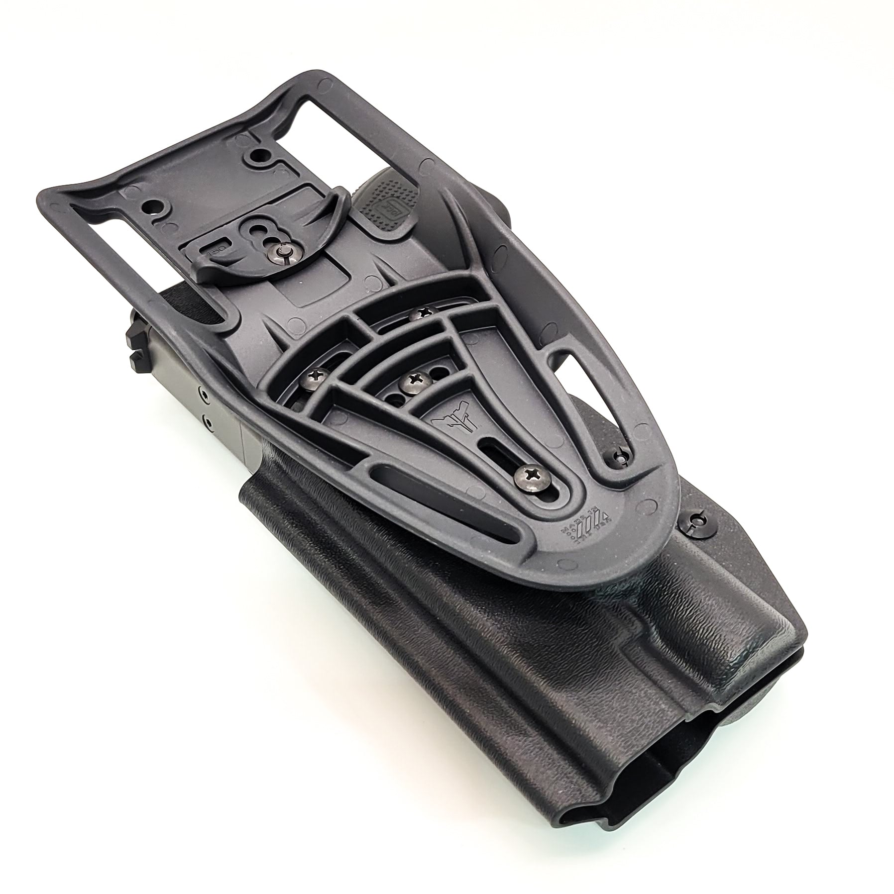 For the best, Outside Waistband OWB Glock 34, 17, or 19 Gen 5 pistol & Surefire X300U-A or B Duty & Competition Kydex Holster, shop Four Brothers Holsters.