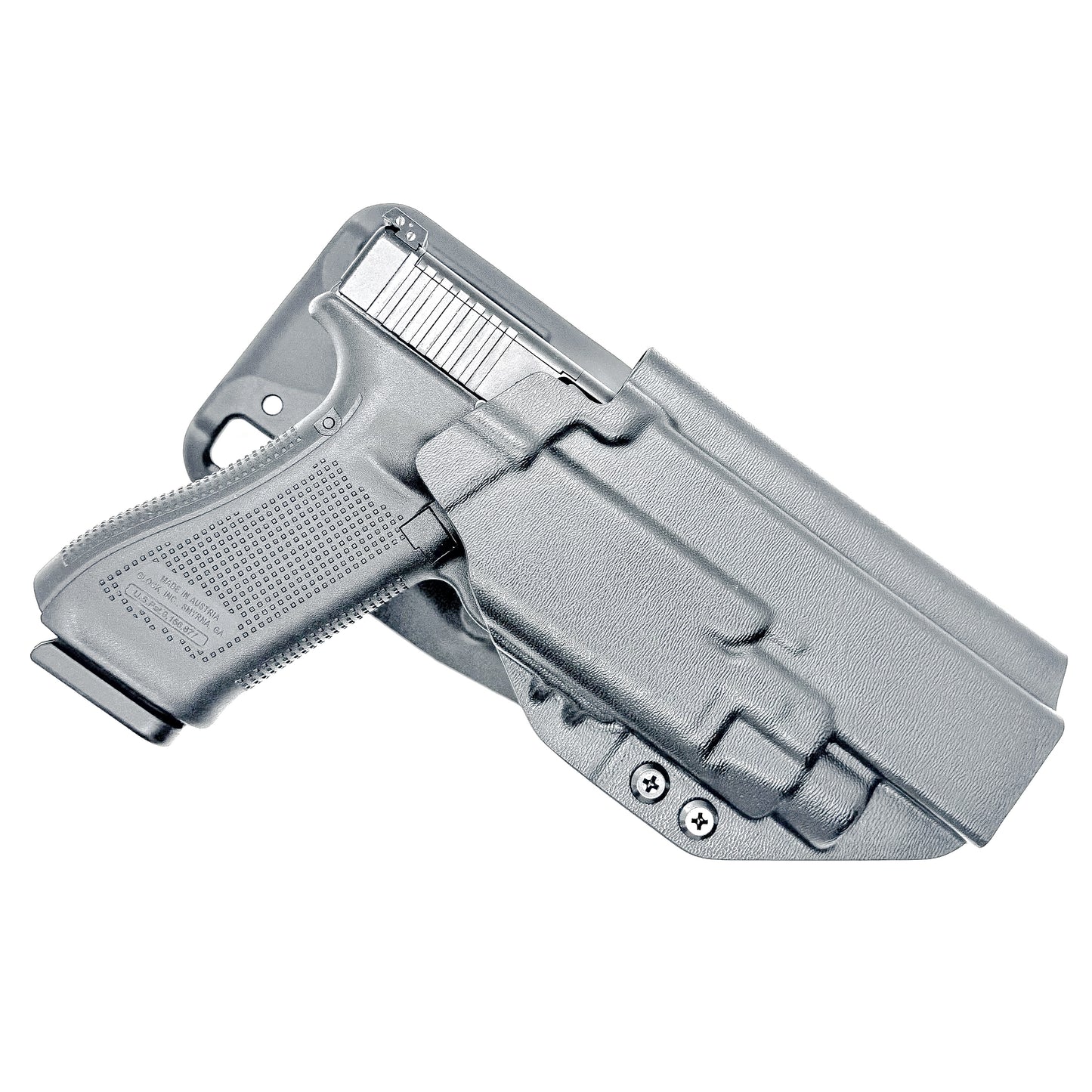 Glock 34 with TLR-7 X or TLR-7 HL-X Black Duty and Competition Holster with duty drop.
