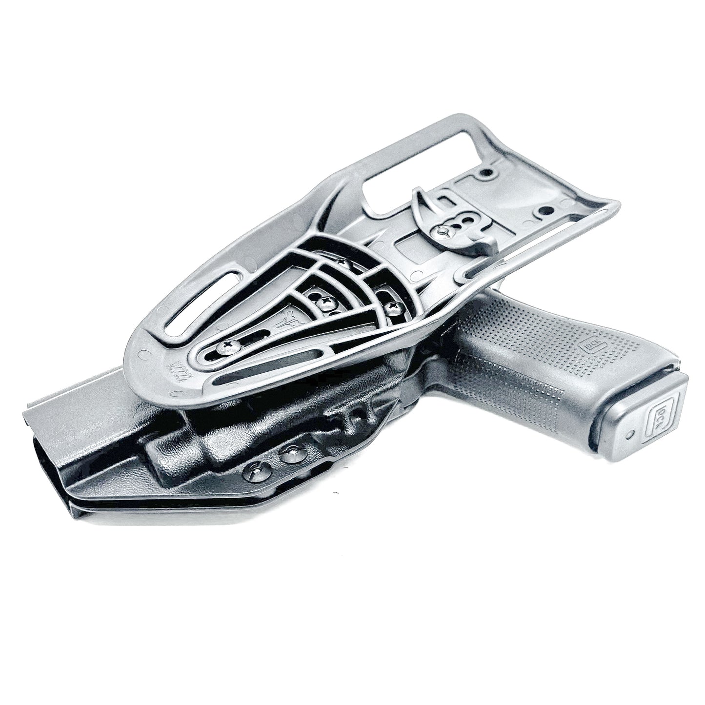 Glock 34 with TLR-7 X or TLR-7 HL-X Black Duty and Competition Holster with duty drop.