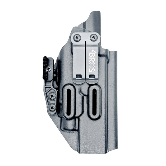 Black IWB Holster for the Glcok 34 with TLR-7 X or TLR-7 HL-X light including monoblock and modwing.