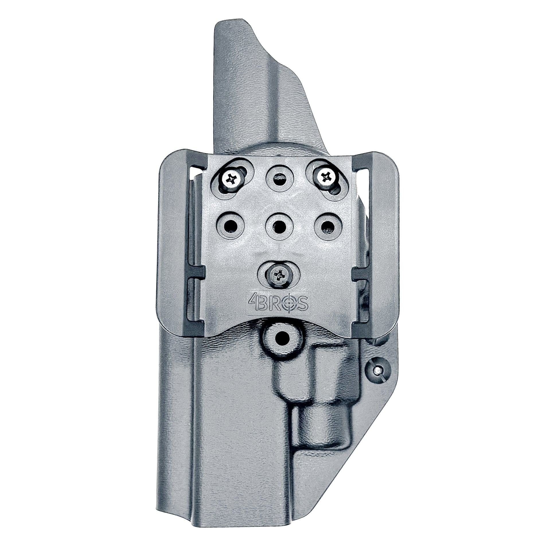 Black OWB Holster for the Glcok 34 with TLR-7 X or TLR-7 HL-X light and 4BROS 1.5" Belt Slide