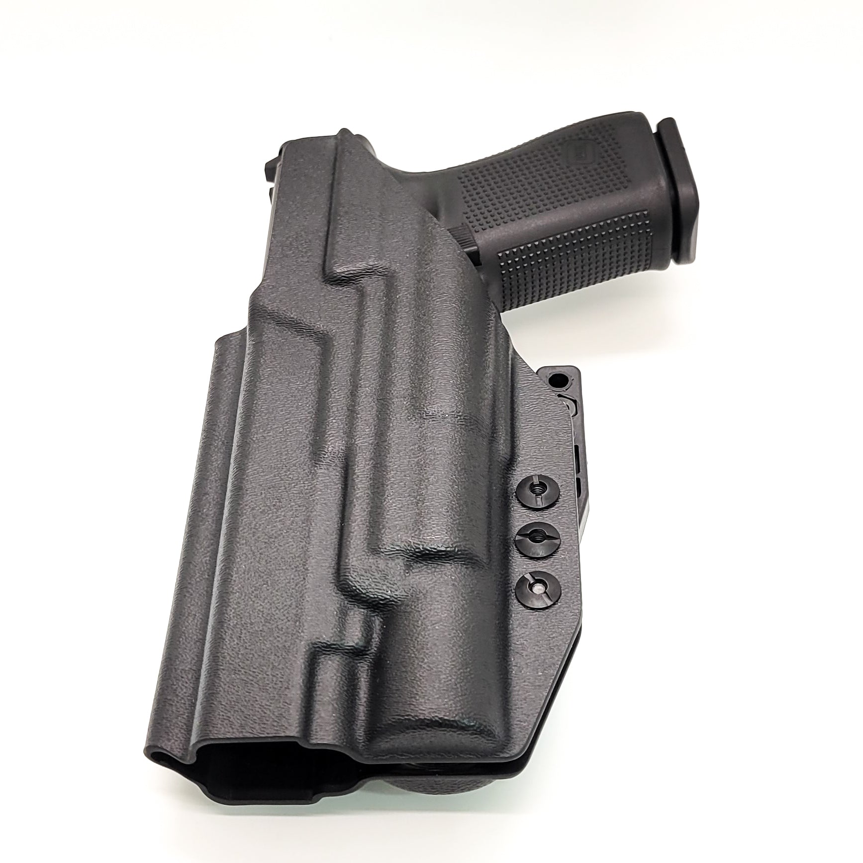 For the best IWB Kydex Inside Waistband Holster for the Glock 34, 17, and 19 Gen 5 with the Surefire X300U-A or X300U-B shop Four Brothers 4BROS Holsters.