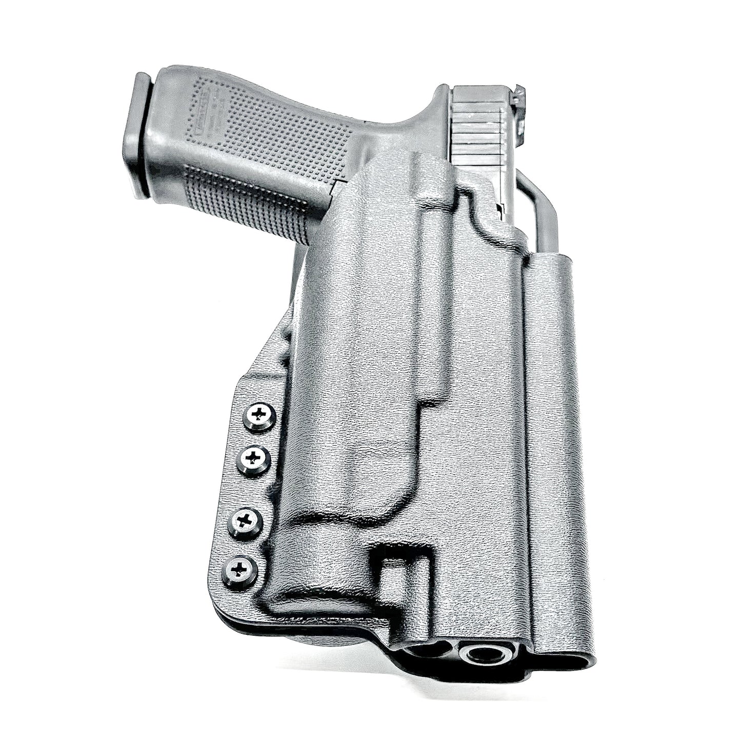 Duty and Competition holster for the Glock 34 and Streamlight TLR-1 HL in black with Blade-Tech Duty Drop attachment.