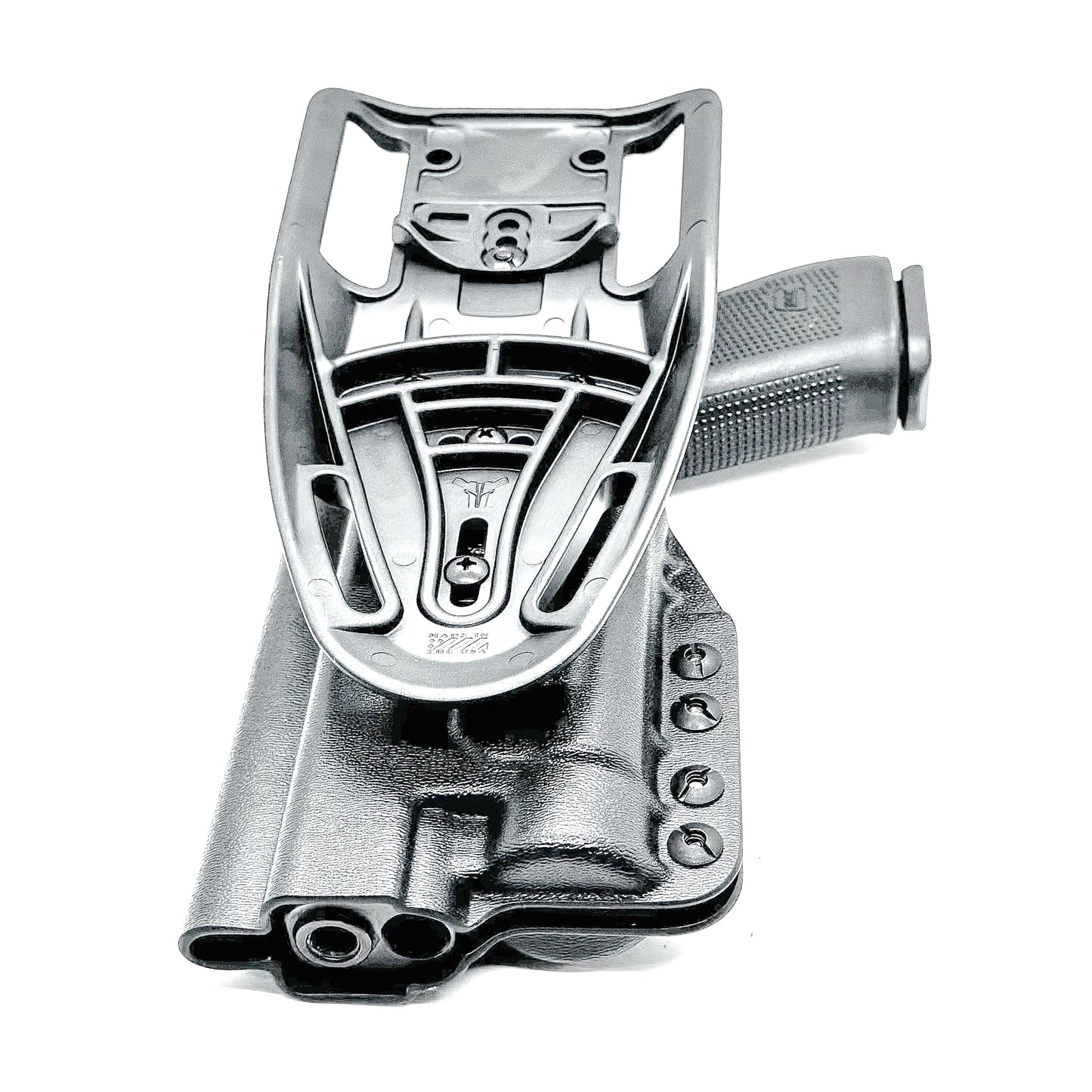 Duty and Competition holster for the Glock 34 and Streamlight TLR-1 HL in black with Blade-Tech Duty Drop attachment.