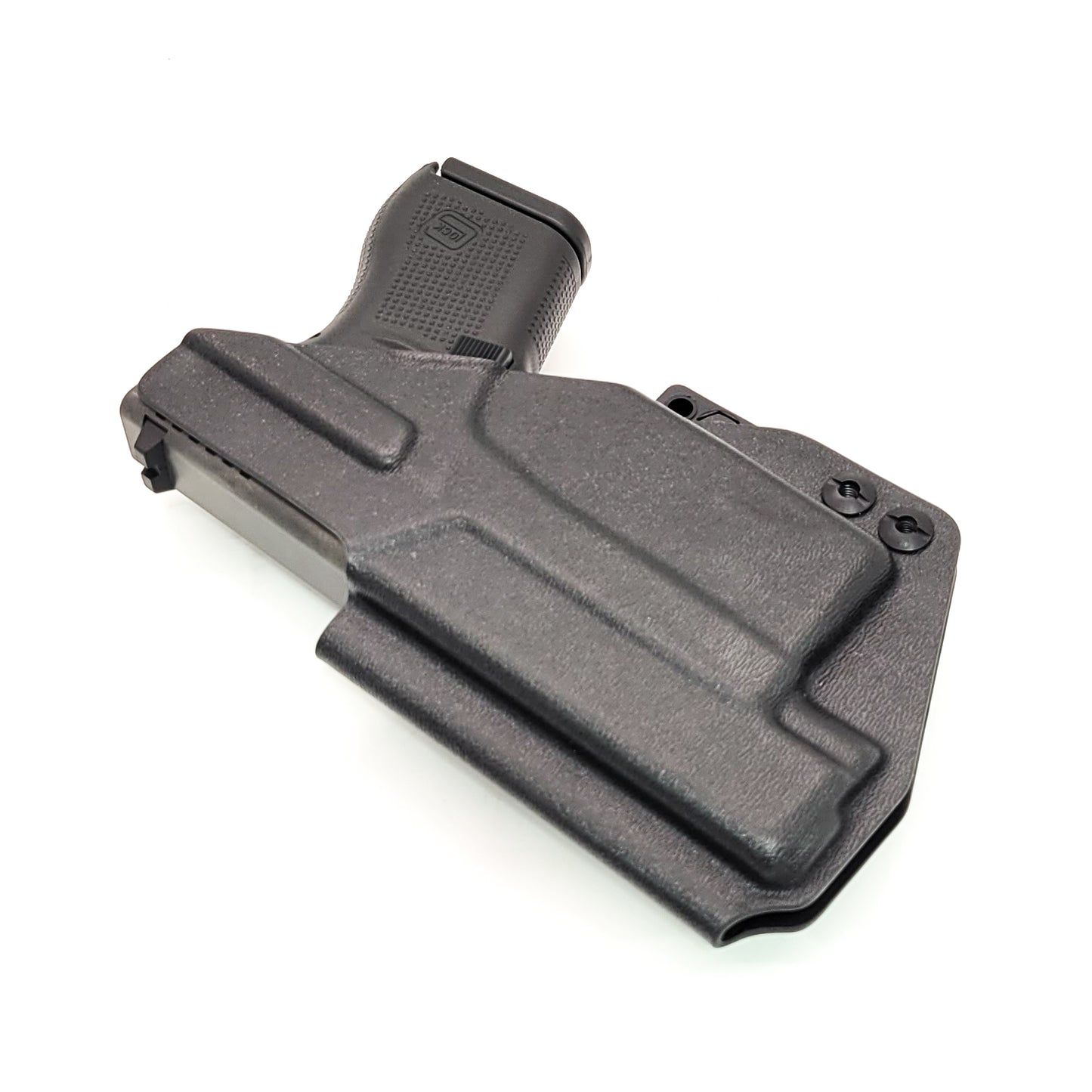 For the best IWB Kydex Inside Waistband Holster for the Glock 43, 43X, or 48 with the Nightstick TSM-11G Weapon-Mounted light, shop Four Brothers Holsters.