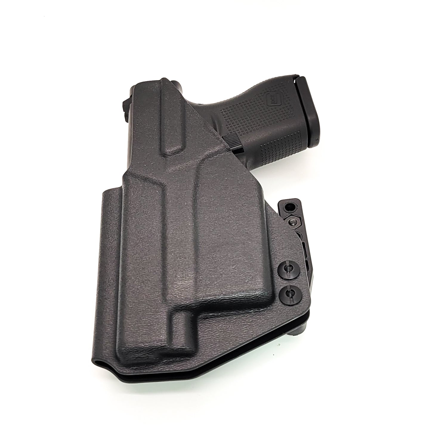 For the best IWB Kydex Inside Waistband Holster for the Glock 43, 43X, or 48 with the Nightstick TSM-11G Weapon-Mounted light, shop Four Brothers Holsters.