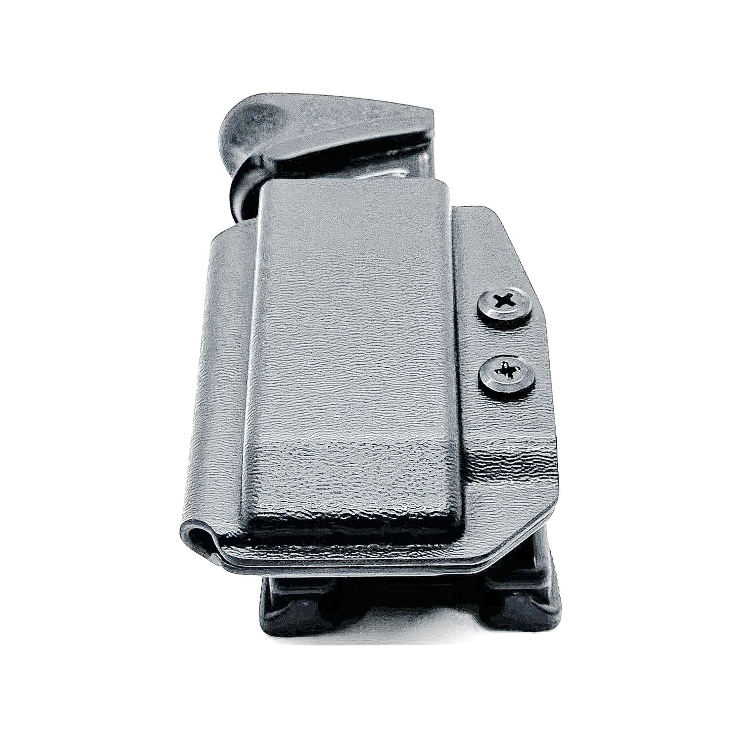 Black Kydex OWB Outside Waistband magazine carrier, holster or pouch for H&K 9mm & 40 from Four Brothers 4BROS Holsters.