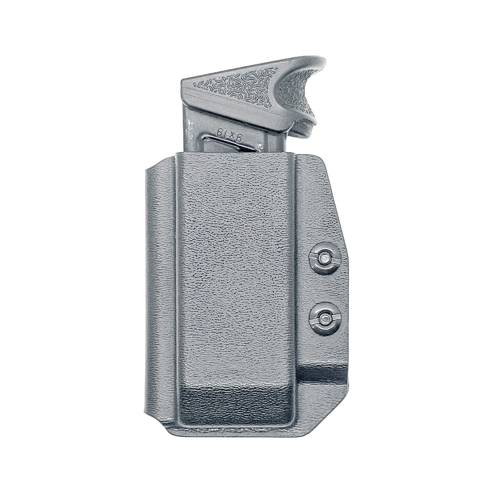 Black Inside Waistband IWB AIWB H&K VP9 and VP40 magazine carrier, holster, & pouch from Four Brothers 4BROS Holsters.  Proudly made in the USA.