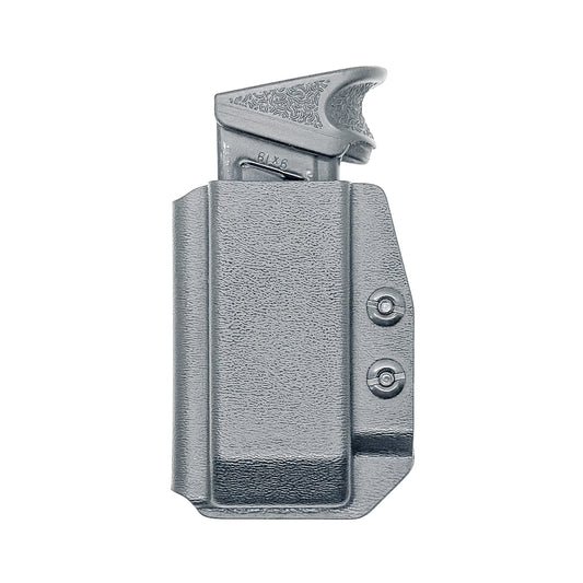 Black Inside Waistband IWB AIWB H&K VP9 and VP40 magazine carrier, holster, & pouch from Four Brothers 4BROS Holsters.  Proudly made in the USA.