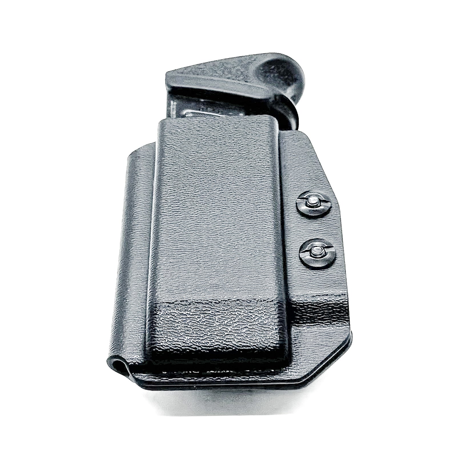 Black Inside Waistband IWB AIWB H&K VP9 and VP40 magazine carrier, holster, & pouch from Four Brothers 4BROS Holsters.  Proudly made in the USA.