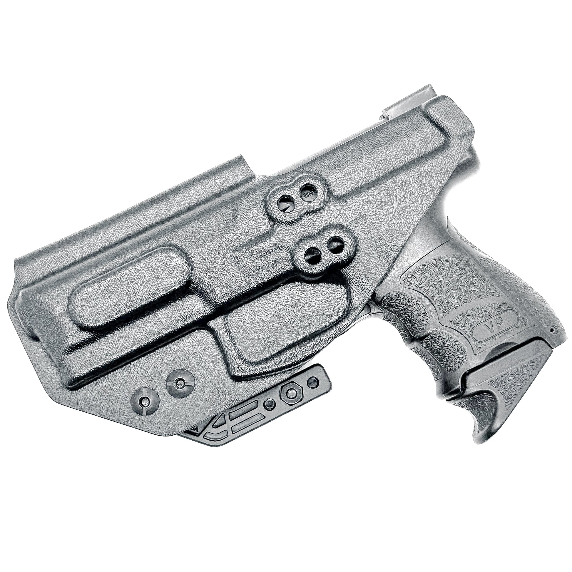 Black IWB AIWB Kydex Inside Waistband Holster for the Heckler & Koch H&K VP9 and VP9SK from Four Brothers 4BROS Holsters. Proudly made in the USA.
