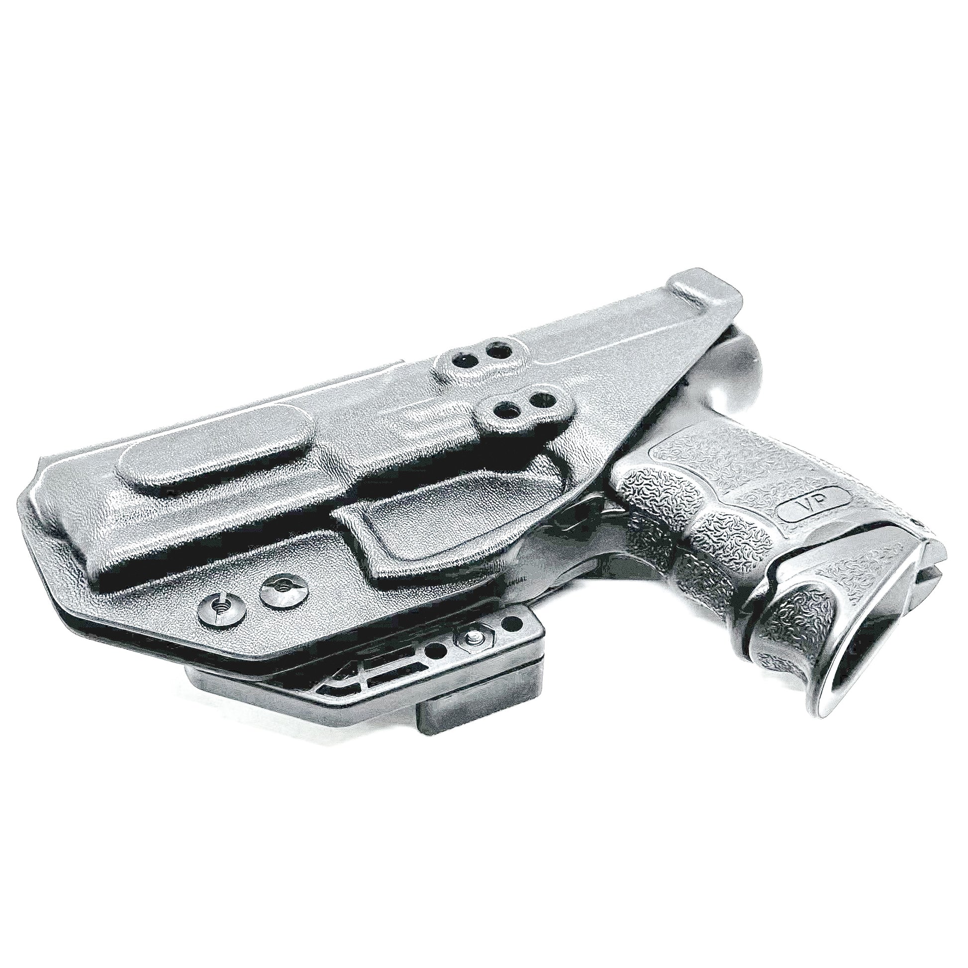 Black IWB AIWB Kydex Inside Waistband Holster for the Heckler & Koch H&K VP9 and VP9SK from Four Brothers 4BROS Holsters. Proudly made in the USA.