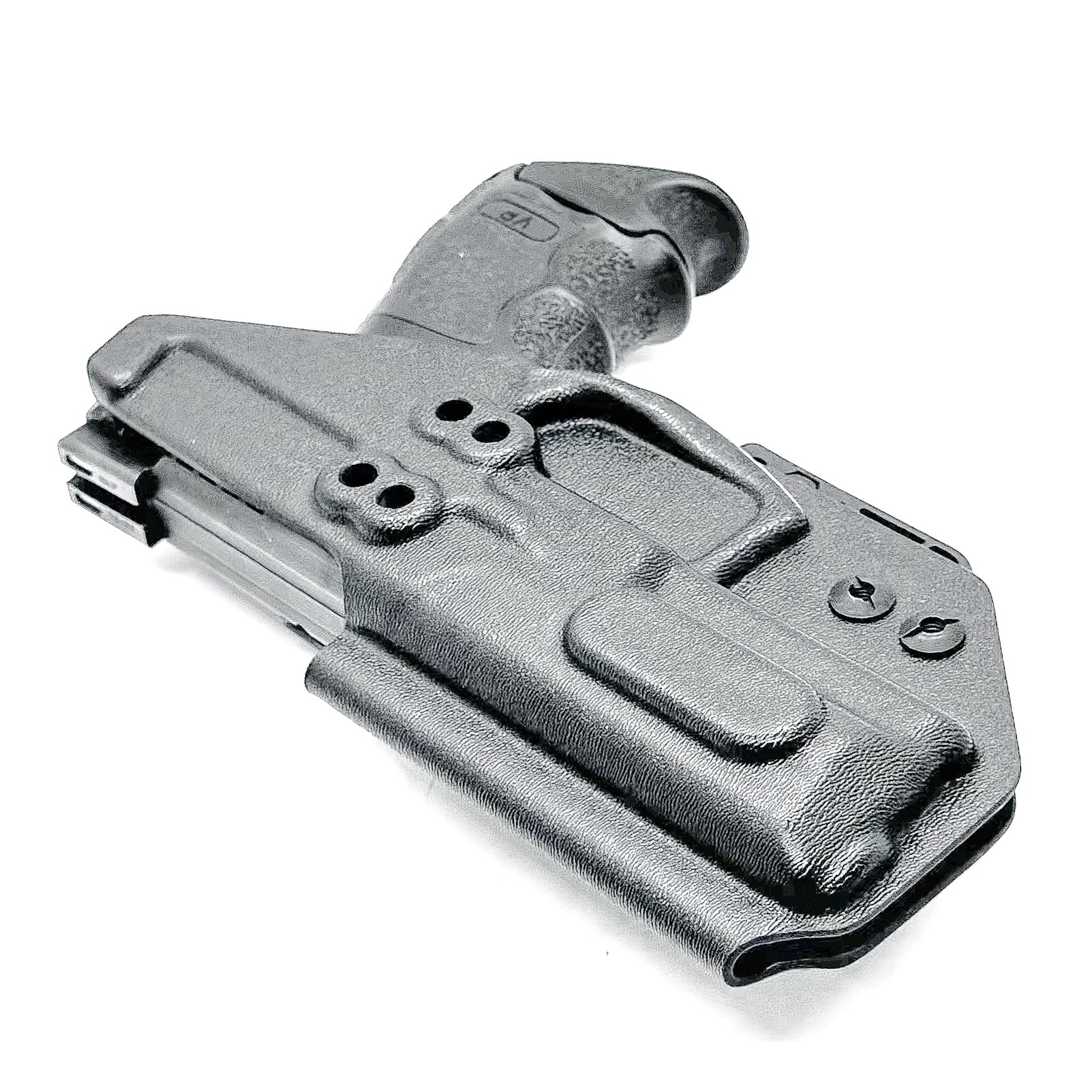 Black IWB AIWB Kydex Inside Waistband Holster for the Heckler & Koch H&K VP9 and VP9SK from Four Brothers 4BROS Holsters. Proudly made in the USA.