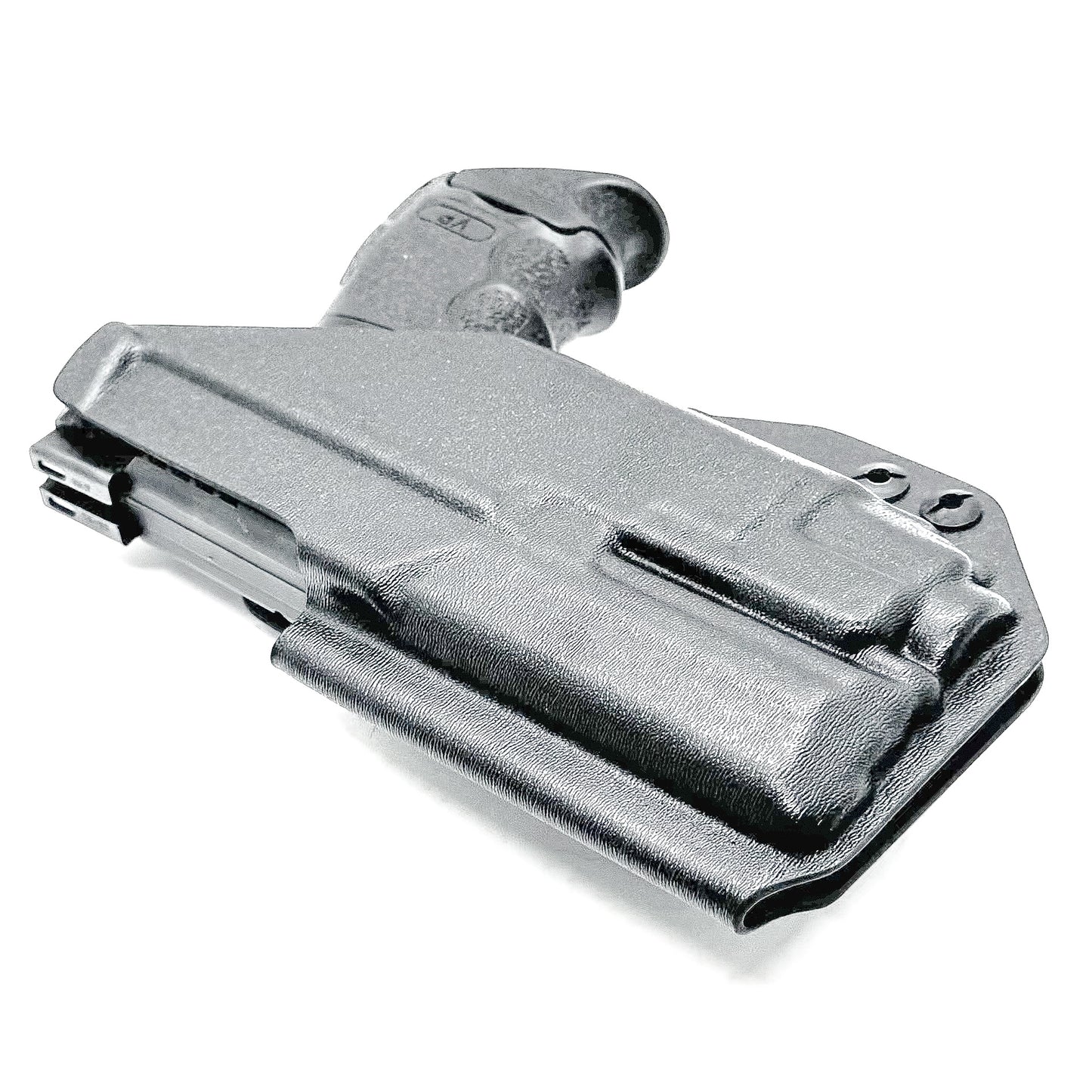 Black IWB Kydex Inside Waistband Holster for the the H&K Heckler & Koch VP9 or VP9SK with Streamlight TLR-8 A G from Four Brothers 4BROS Holsters.