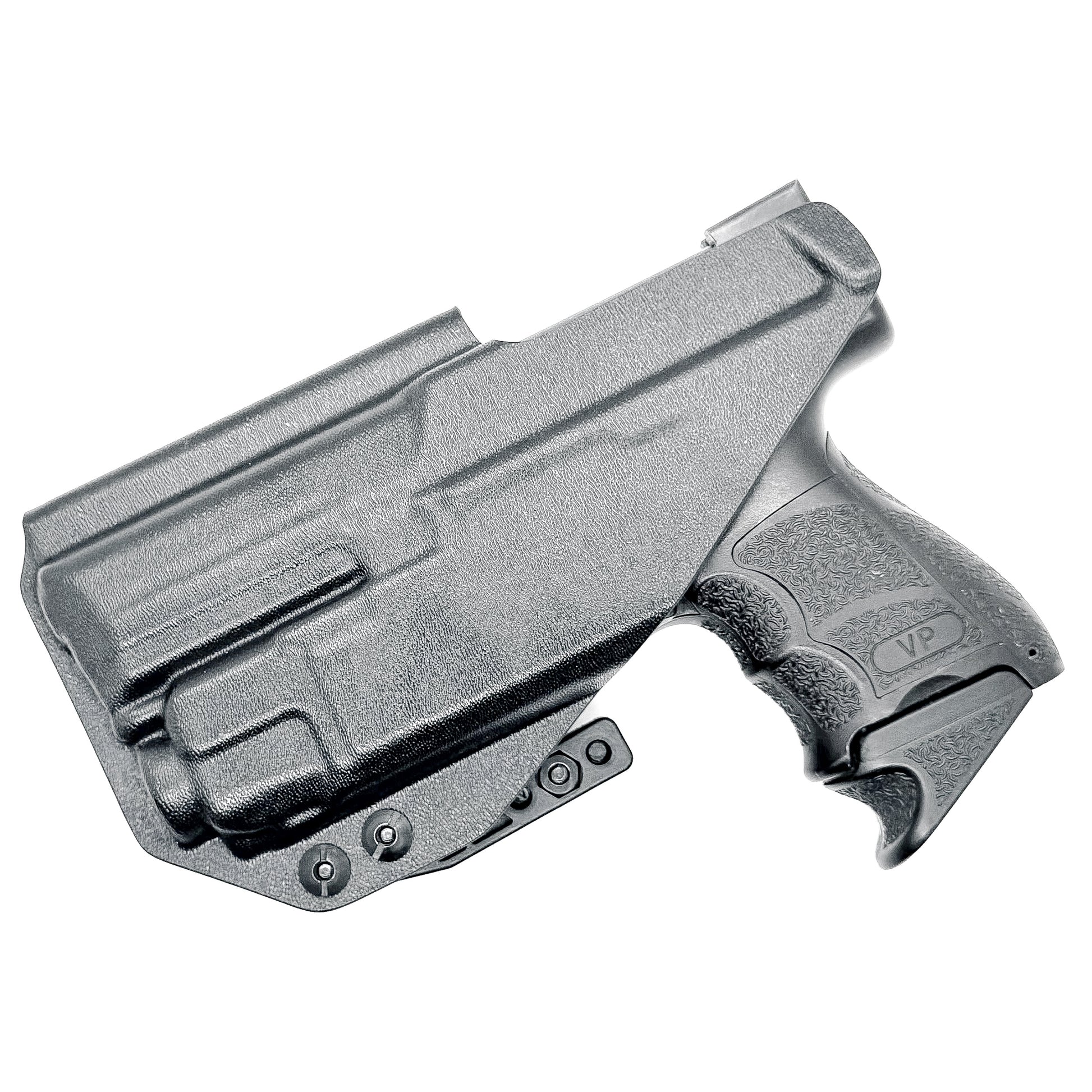 Black IWB Kydex Inside Waistband Holster for the the H&K Heckler & Koch VP9 or VP9SK with Streamlight TLR-8 A G from Four Brothers 4BROS Holsters.