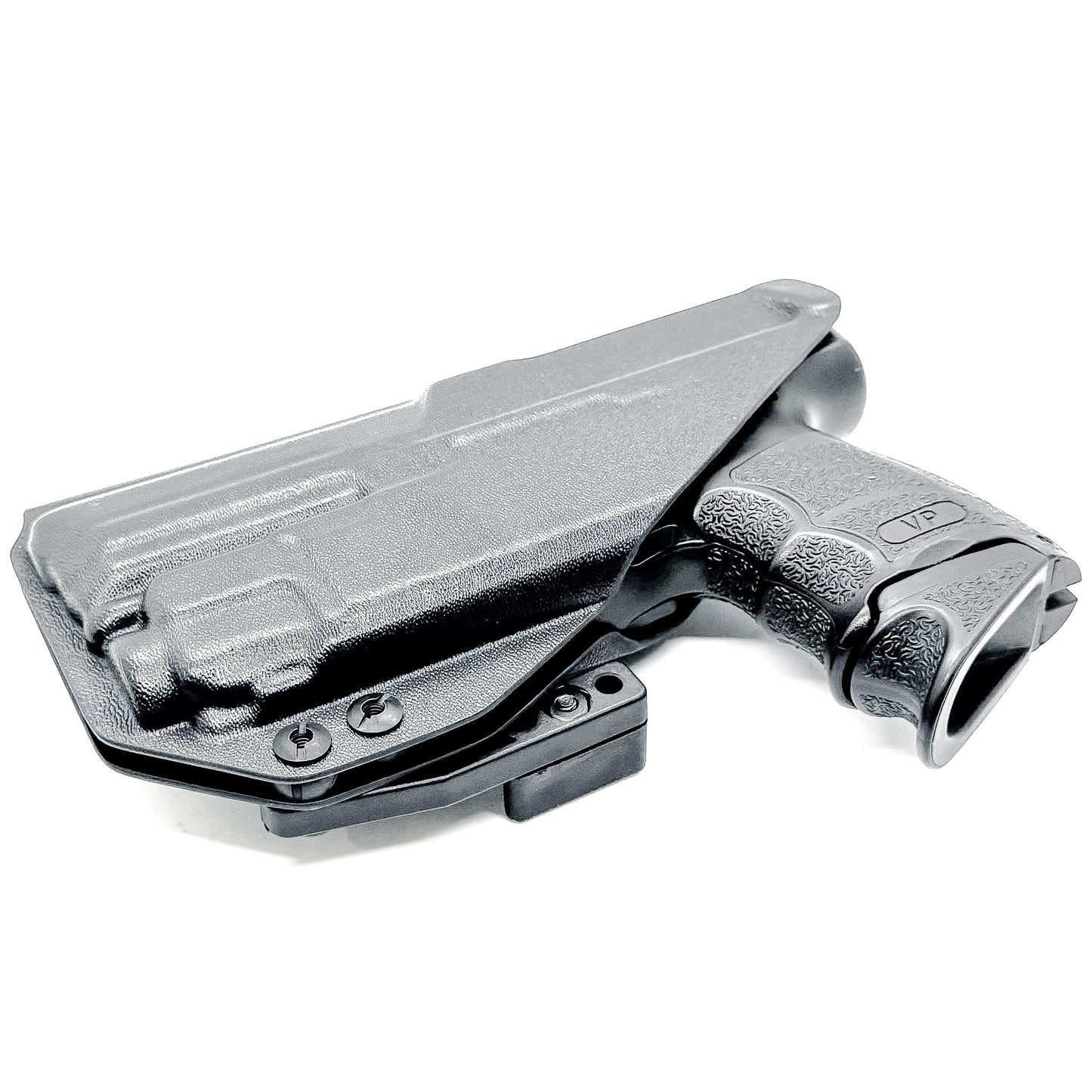 Black IWB Kydex Inside Waistband Holster for the the H&K Heckler & Koch VP9 or VP9SK with Streamlight TLR-8 A G from Four Brothers 4BROS Holsters.