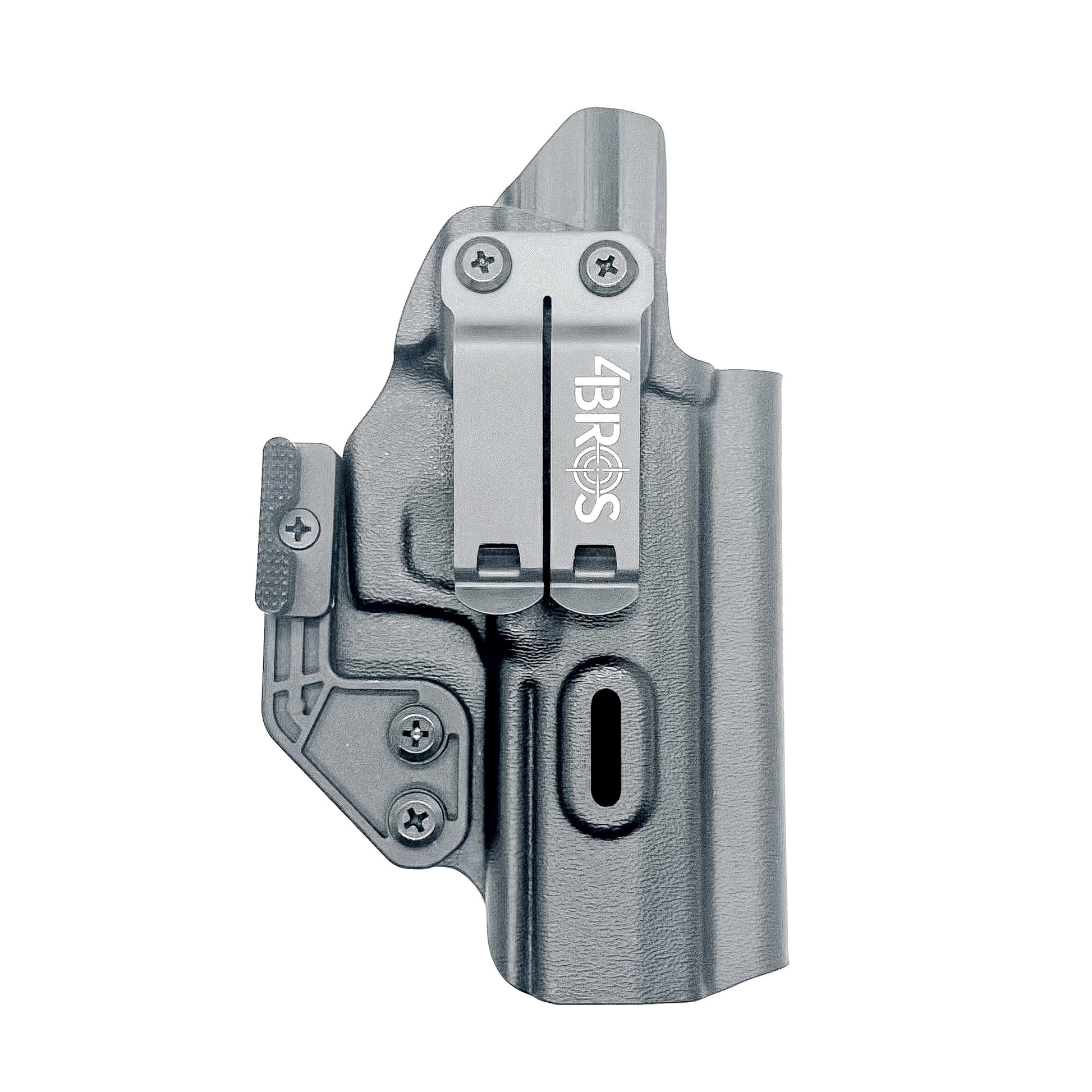 Black  Inside waistband holster built for the Icarus Precision AIR Polymer XMACRO Grip Module. Red dot ready, Enigma compatible, and precision fit for Sig P365 slides