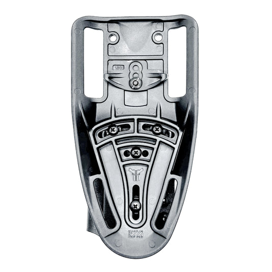 Black Sig Sauer P365-XMACRO, P365XL or P365 slide and Icarus Precision A.C.E. 365 X MACRO or 365 XL EVO Grip Module OWB Duty & Competition Holster from Four Brothers.