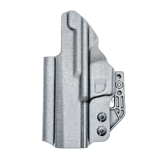 Black Sig Sauer P365-XMACRO, P365XL or P365 slide and Icarus Precision A.C.E. 365 X MACRO or 365 XL EVO Grip Module OWB Holster from Four Brothers.