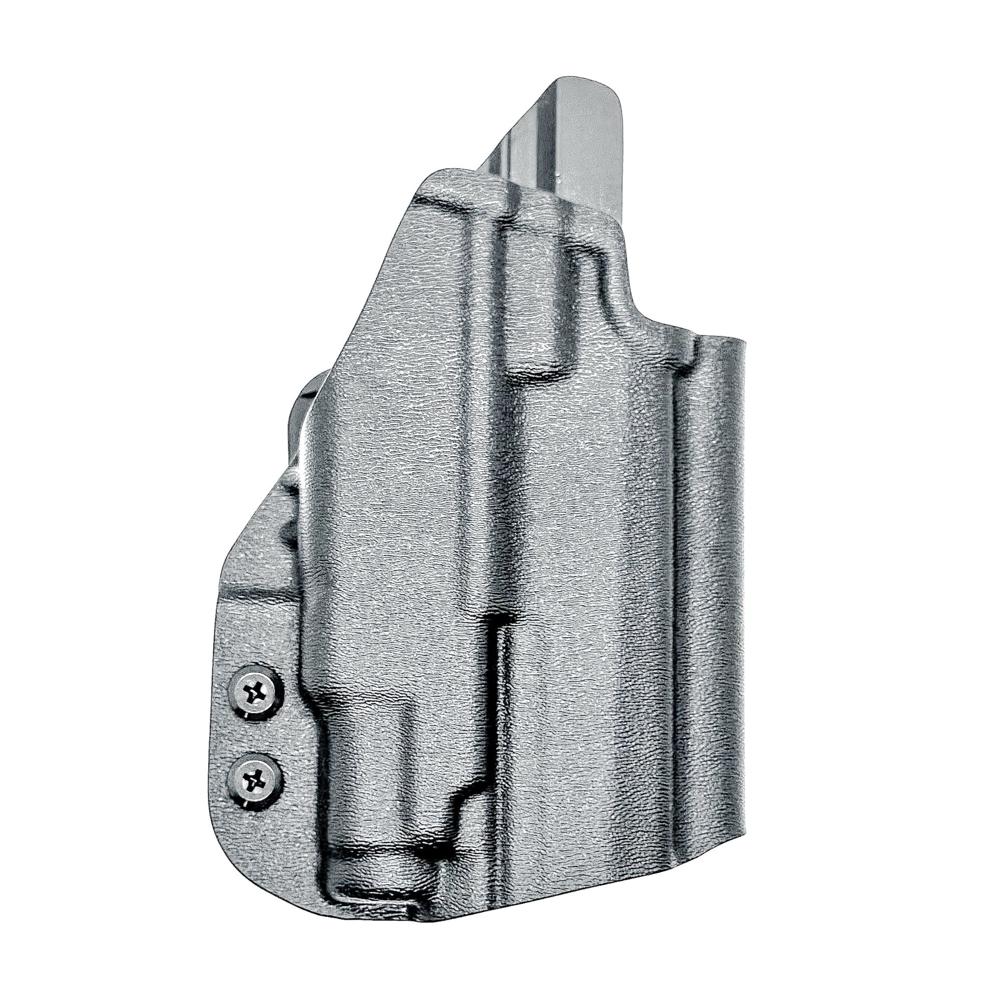 Black OWB Holster fits the Icarus Precision AIR Polymer P365-XMACRO & Streamlight TLR-7 Sub shown with the 4Bros 1.5" Belt Slide.