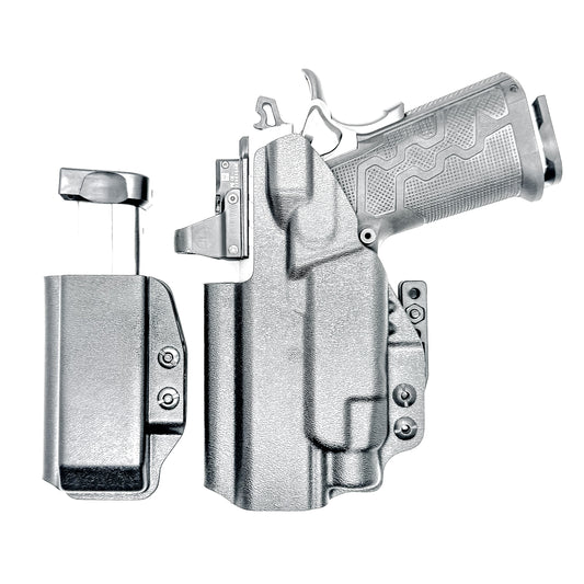IWB holster combo for Kimber 2K11 PRO 4.25" & Streamlight TLR-7 HL-X & 2011 mags. Includes mag carrier, Modwing, and Monoblock clips. Ships fast from the USA.