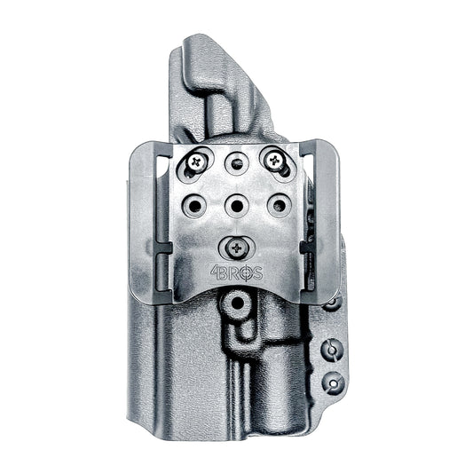 Kimber 2K11 OWB holster with SureFire X300U. Outside Waistband holster for range and carry with adjustable retention, optic compatibility, and durability.