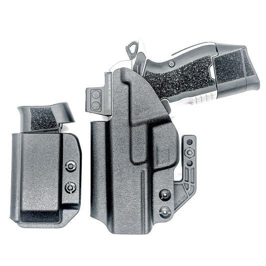 Kimber CDS9 IWB holster and magazine carrier combo. Complete Inside Waistband carry system with adjustable retention, optics compatibility, and comfort.