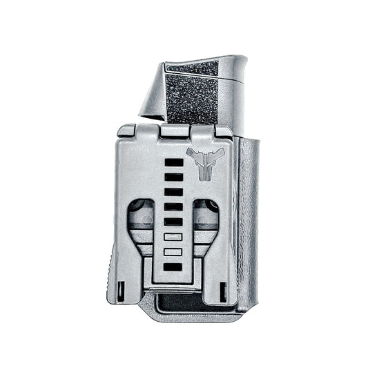 Kimber CDS9 OWB Magazine Carrier for Outside Waistband carry. Adjustable retention, ambidextrous setup, cant adjustment, and USA-made durability.